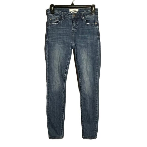 pistola Denim - Pistola Skinny Jeans Women Size 25 Moto Biker Rock Dark Faded Washed Stretch